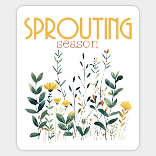 Sprouting season spring time Sticker